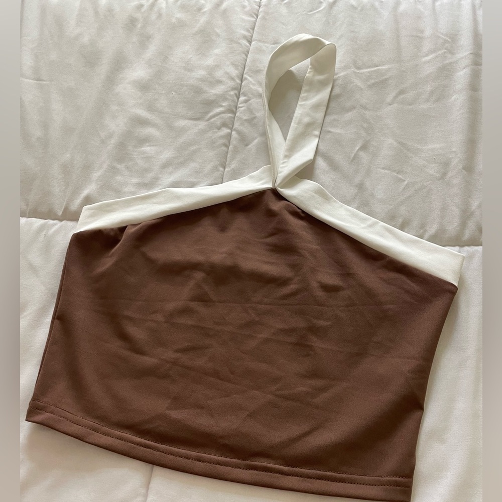 s brown halter top